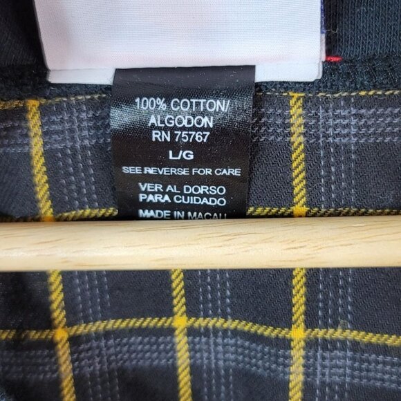 NFL NASCAR Matt Kenseth #17 Shirt Gray Yellow Large Check Pullover Embroidered - Picture 6 of 6